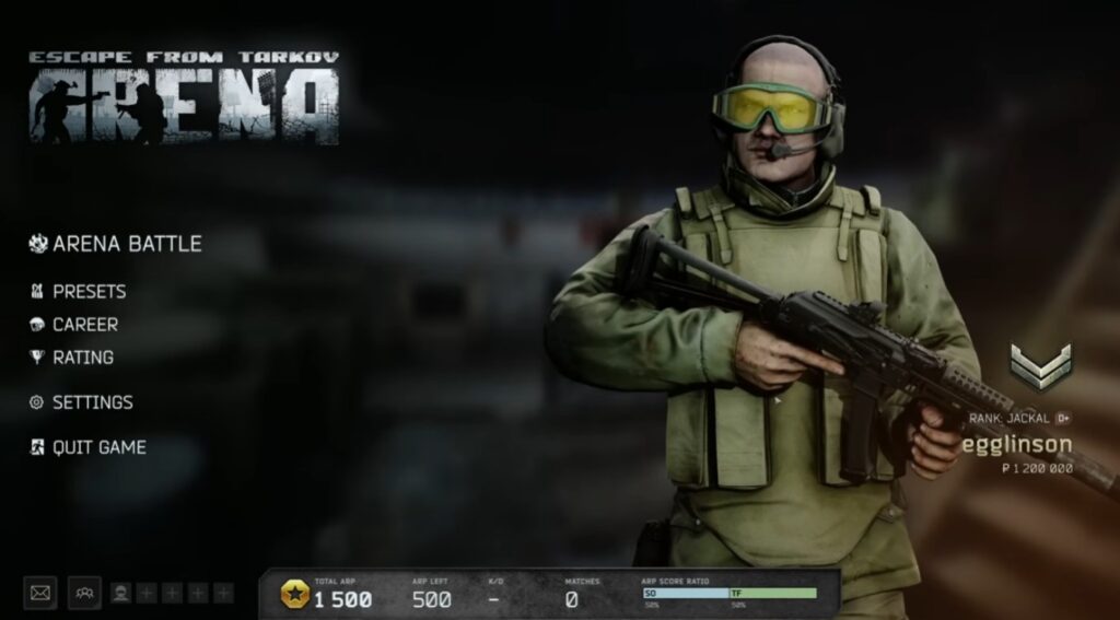 A tense firefight in Escape from Tarkov Arena inside a tight close quarters map