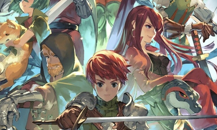 Chained Echoes cover art featuring pixelated fantasy characters in a vibrant landscape