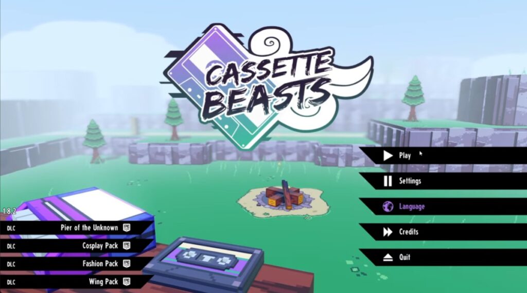 Cassette Beasts cover art featuring vibrant retro-inspired monster designs and protagonists