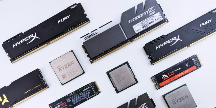 Real World SSD Performance for Gaming - M.2 SSDs laid out on a table for comparison