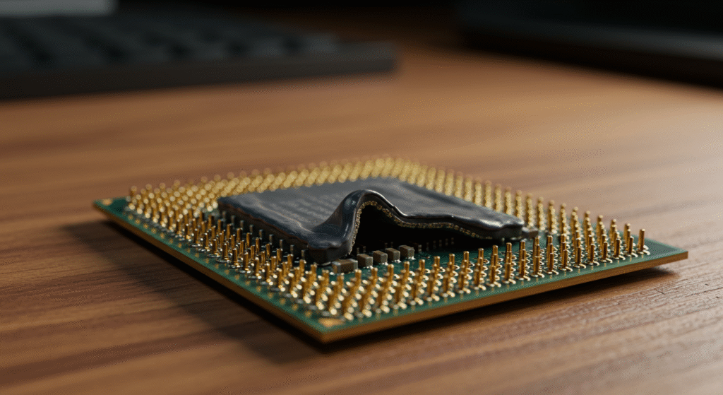 Bent CPU pins on a used AMD processor