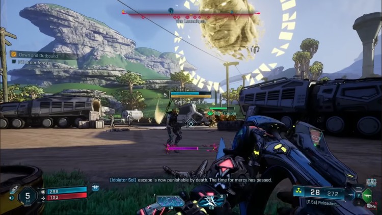 Borderlands 4 in-game combat scene