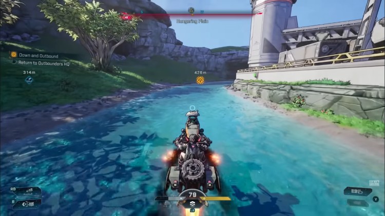 Borderlands 4 jet ski gameplay action