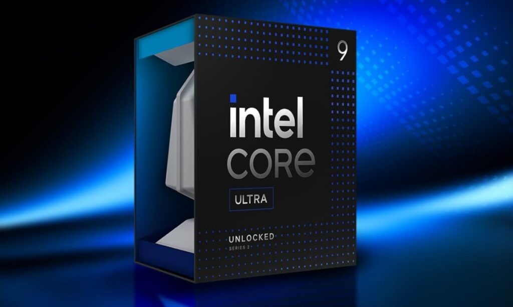 Close-up of an Intel Core i9 desktop processor used in a high-performance gaming PC.