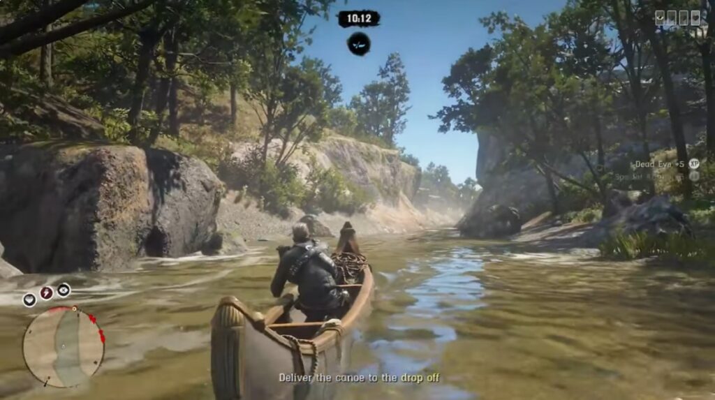 Red Dead Online, delivering The Canoe Screen Shot