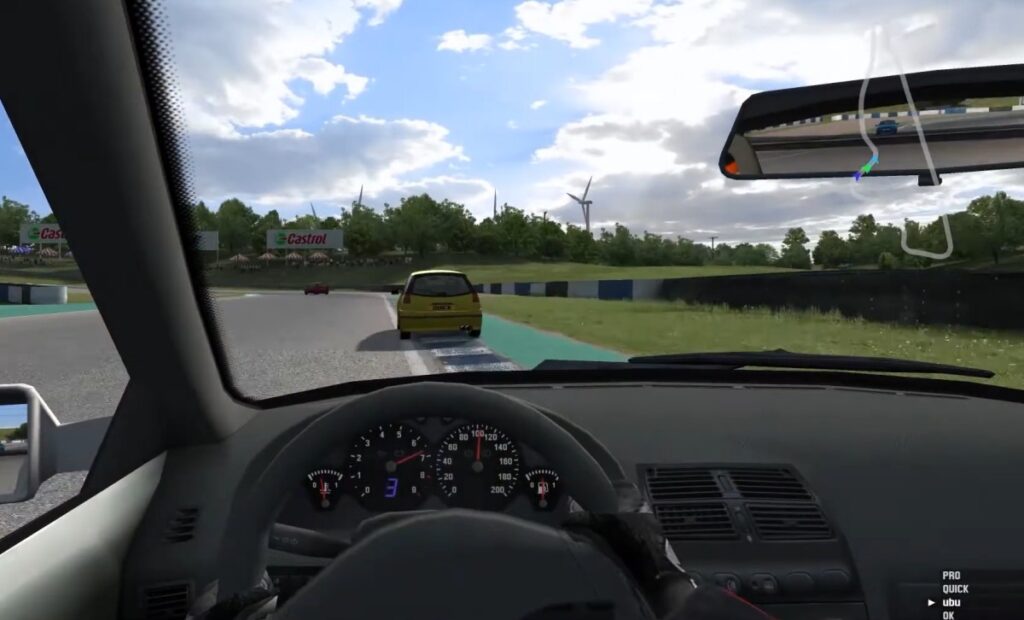 Live for Speed cars racing on a circuit in simulation gameplay