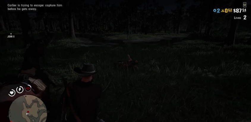 Red Dead Online Undead Missions lasso capture by main character