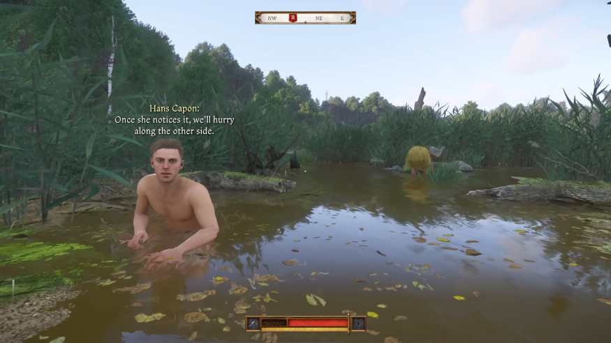 Kingdom Come Deliverance 2 Review - Hans Wading In The Water