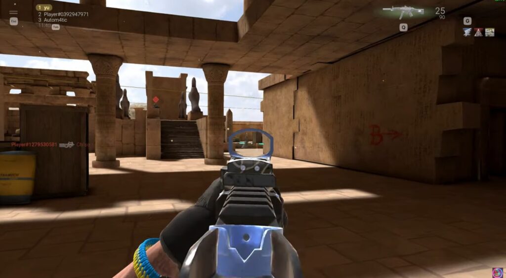Combat Master free shooter aiming scene included in 10 Free FPS Games for Low-End PCs
