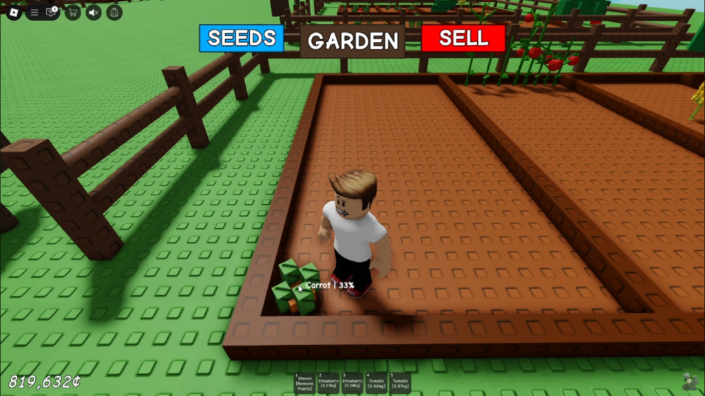 Grow a Garden Roblox Guide - first plant of Carrots