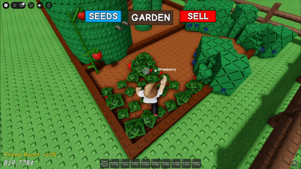 Grow a Garden Roblox Guide - fully grown patch