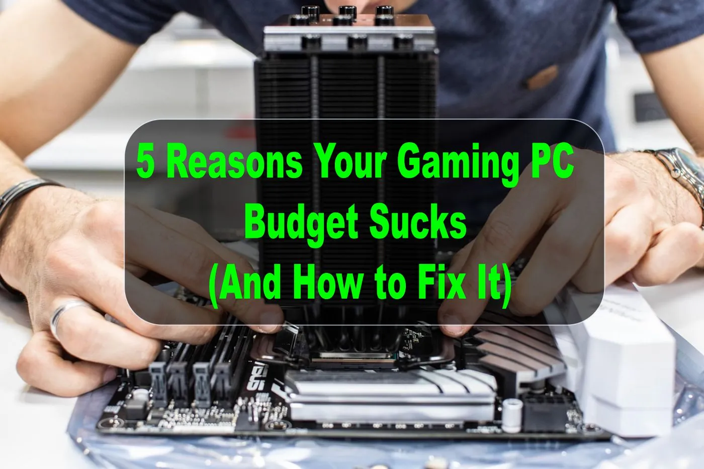 Gaming PC Budget Guide in 2025 - Motherboard with Big Cooling Fan