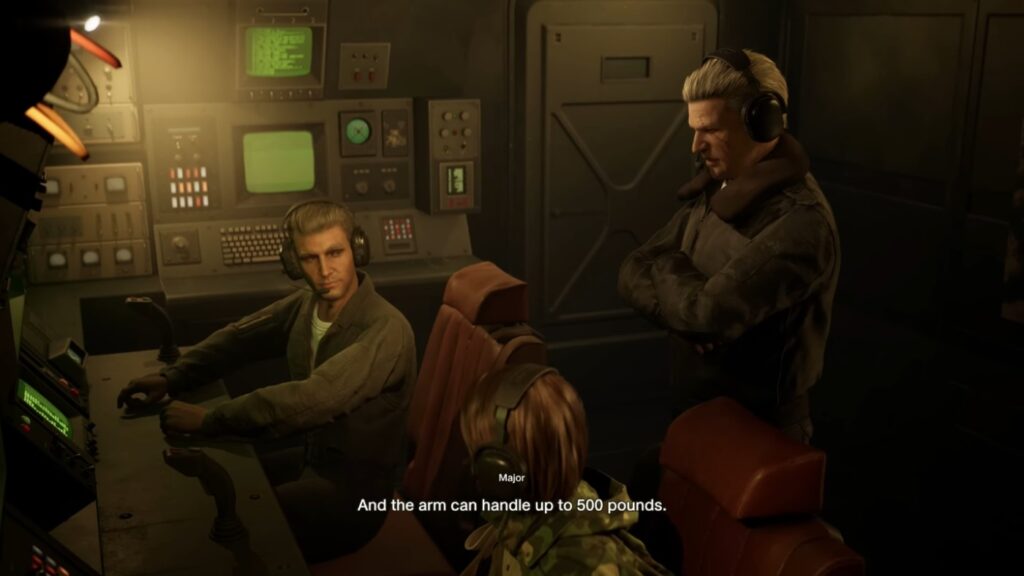 Metal Gear Solid Delta Snake Eater comms center scene.