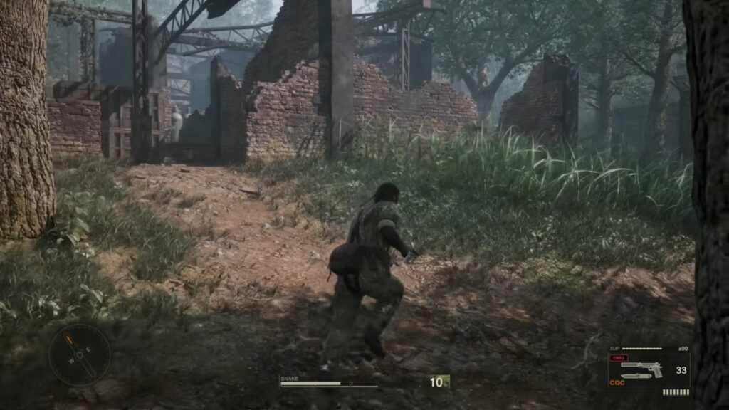 Metal Gear Solid Delta Snake Eater remake jungle stealth scene.