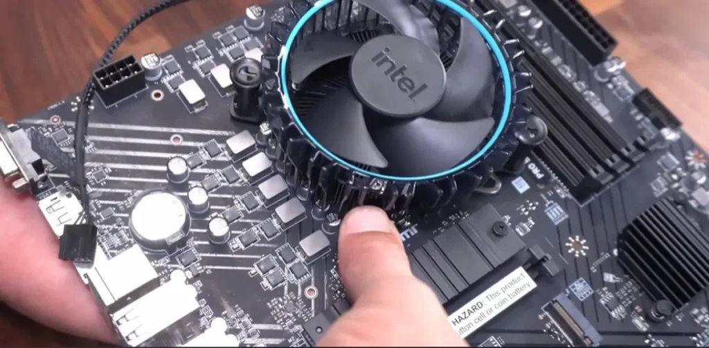 Best Ultra-Budget Gaming PC Build 2025 - motherboard with chip installed