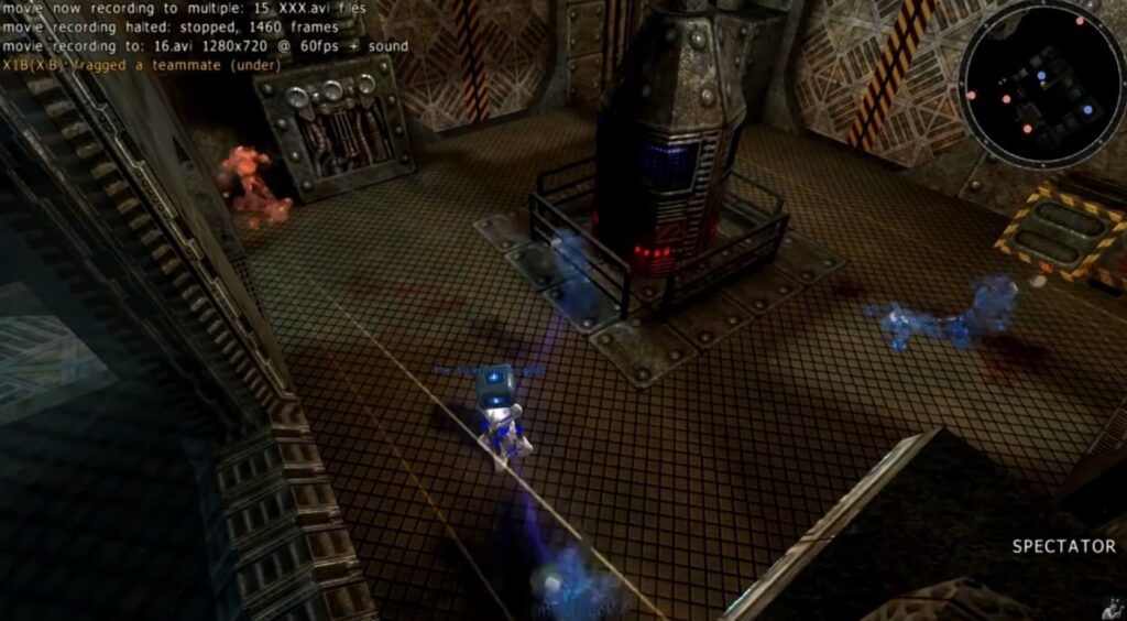 Xonotic open-source arena FPS gameplay screenshot