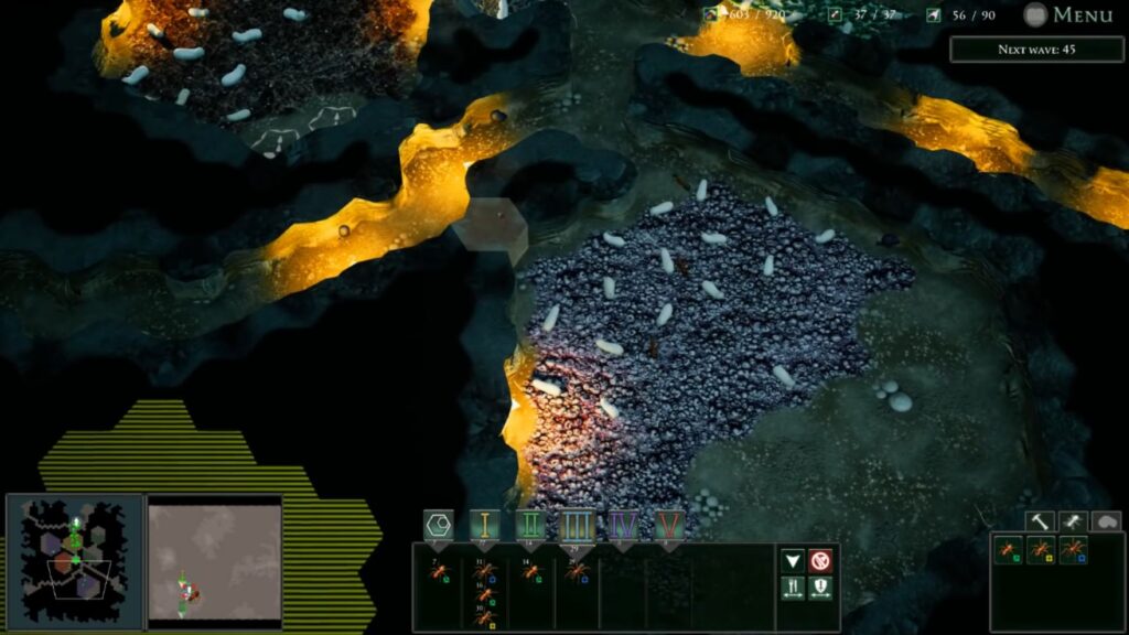 Empires of the Undergrowth Review - underground colony layout.