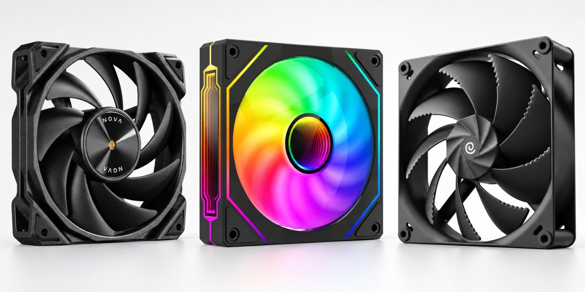 Large PWM case fans for a quiet gaming PC