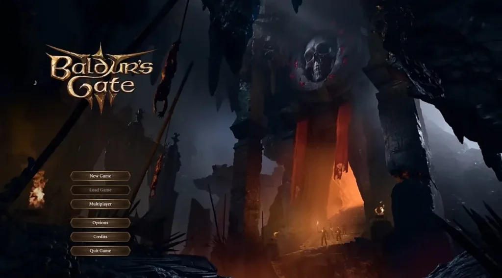 Baldurs Gate 3 in 2025 main screen