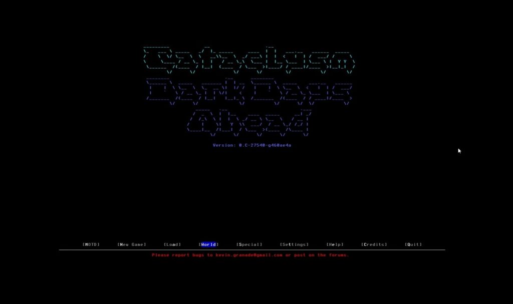 ASCII survival interface from Cataclysm: Dark Days Ahead, one of the Best Free RPGs for Low-End PCs featuring text-based combat and crafting menus.