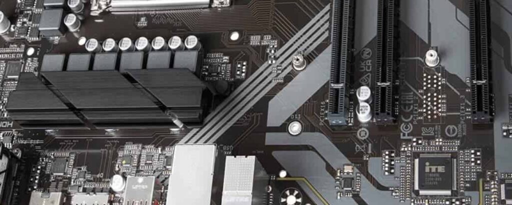 Motherboard Showing VRM Modules