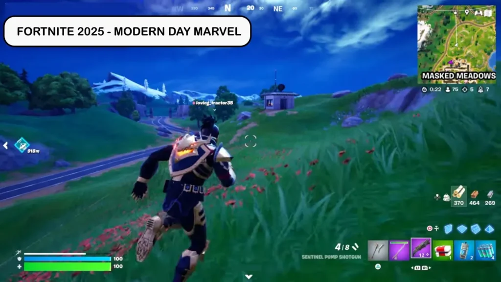 Fortnite 2025 gameplay showcasing vibrant graphics and expanded world design