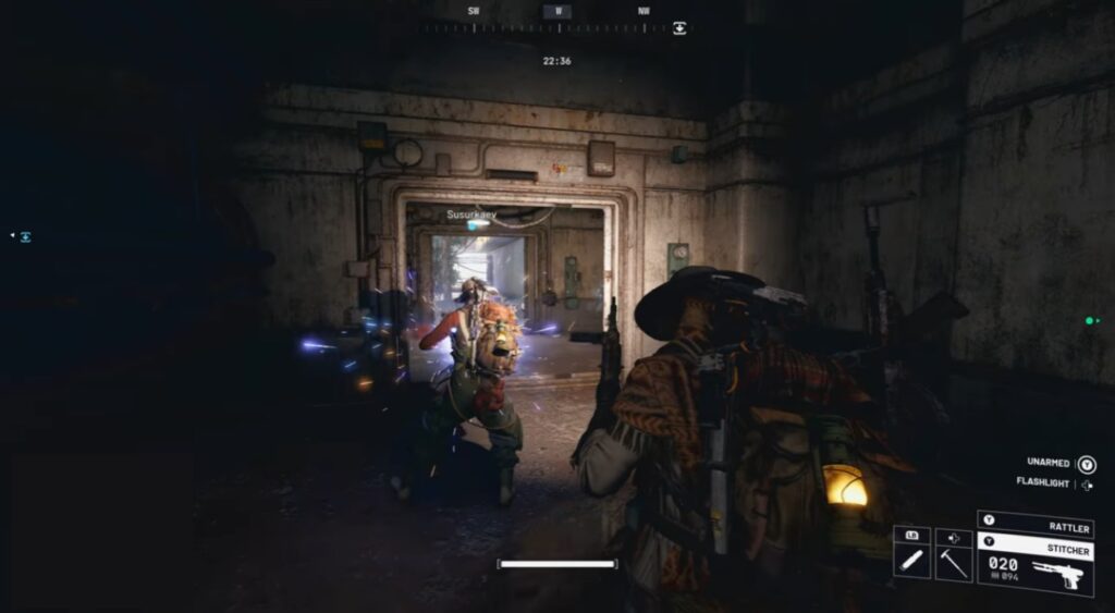 Raiders under fire from ARC machines in ARC Raiders as bullets fly and explosions erupt