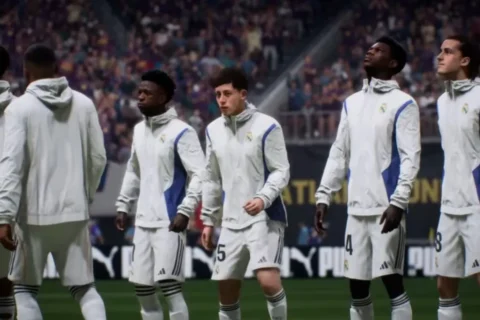 EA Sports FC 26 featured promotional image with players and stadium lighting