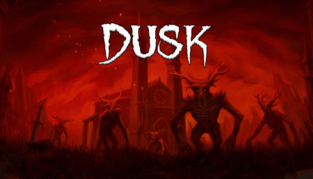 DUSK cover art, a modern retro FPS that runs well on low-end PCs