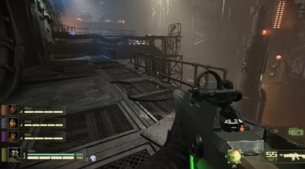 warhammer darktide pc squad combat horde fight