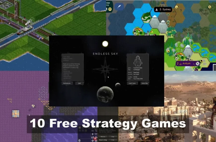 10 Free Strategy Games for Low End PCs Image Collage