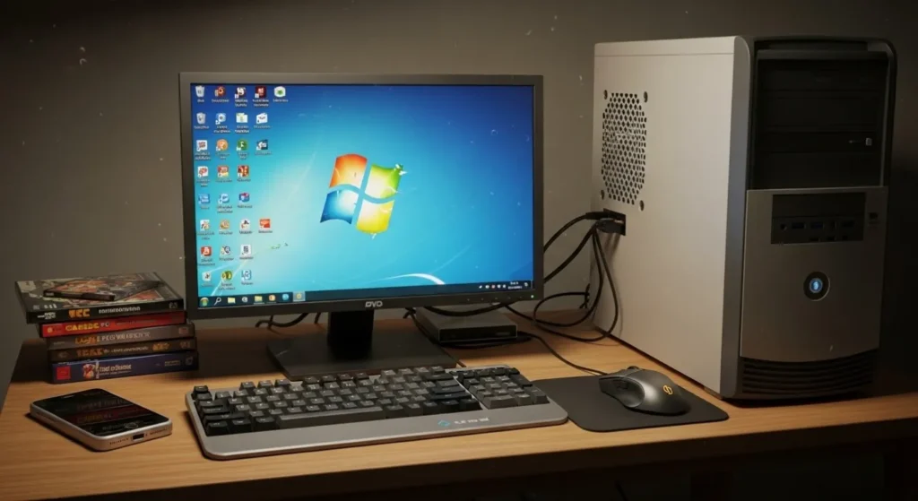 What to Upgrade First on a Low-End PC - low end gaming pc setup with old hardware and basic components