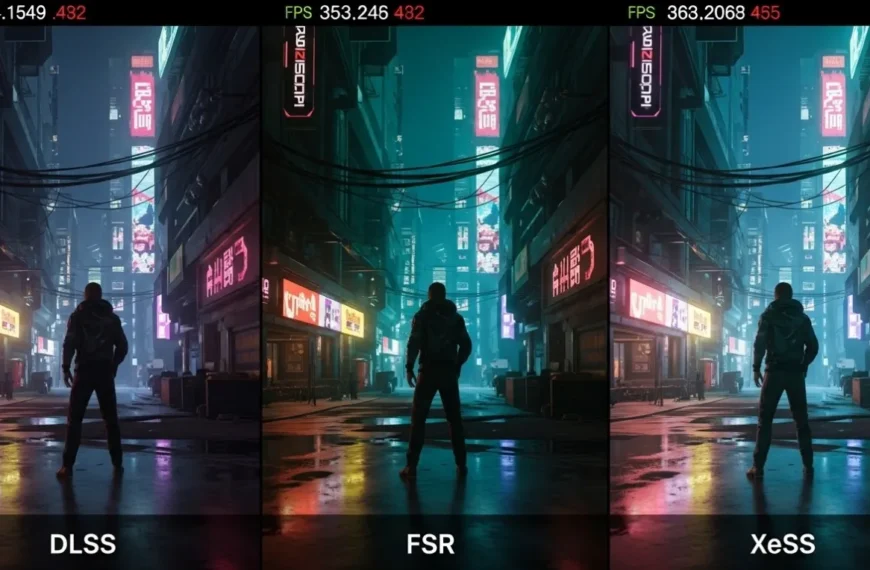 dlss vs fsr vs xess comparison screenshot same scene