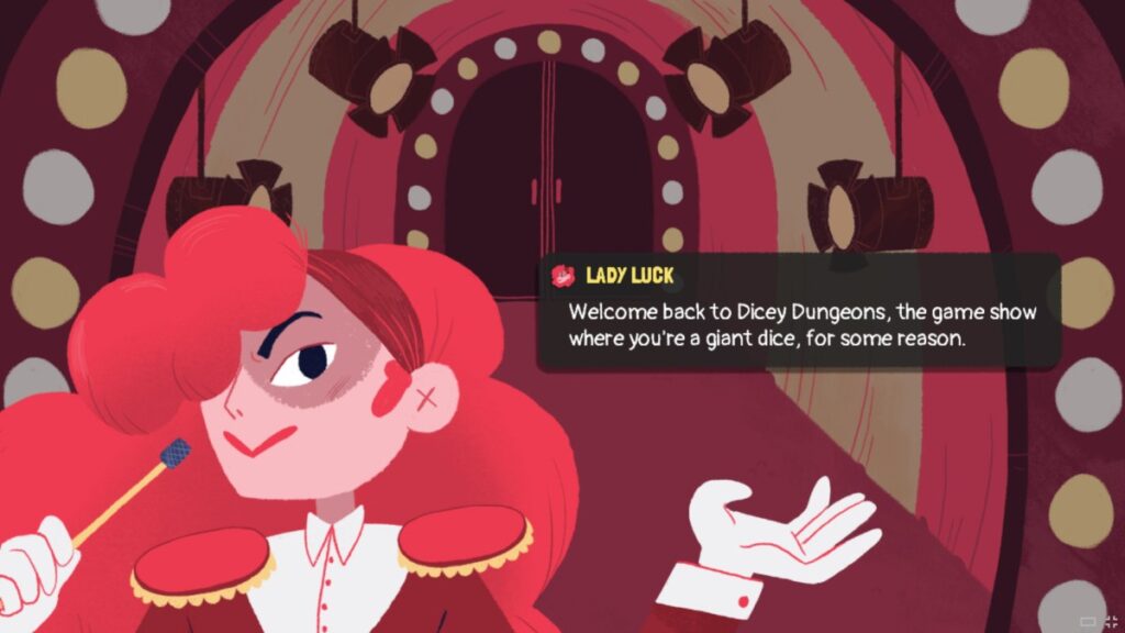 Dicey Dungeons gameplay showing dice-based roguelike strategy combat