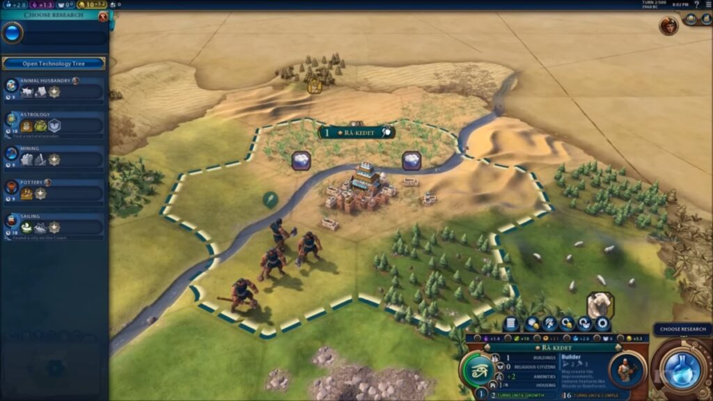 Games for 8GB RAM PCs - Civilization VI gameplay on a PC with 8GB RAM