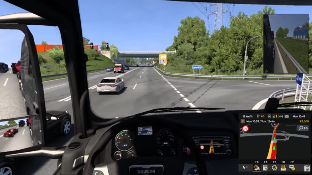 Euro Truck Simulator 2 gameplay on a PC with 8GB RAM