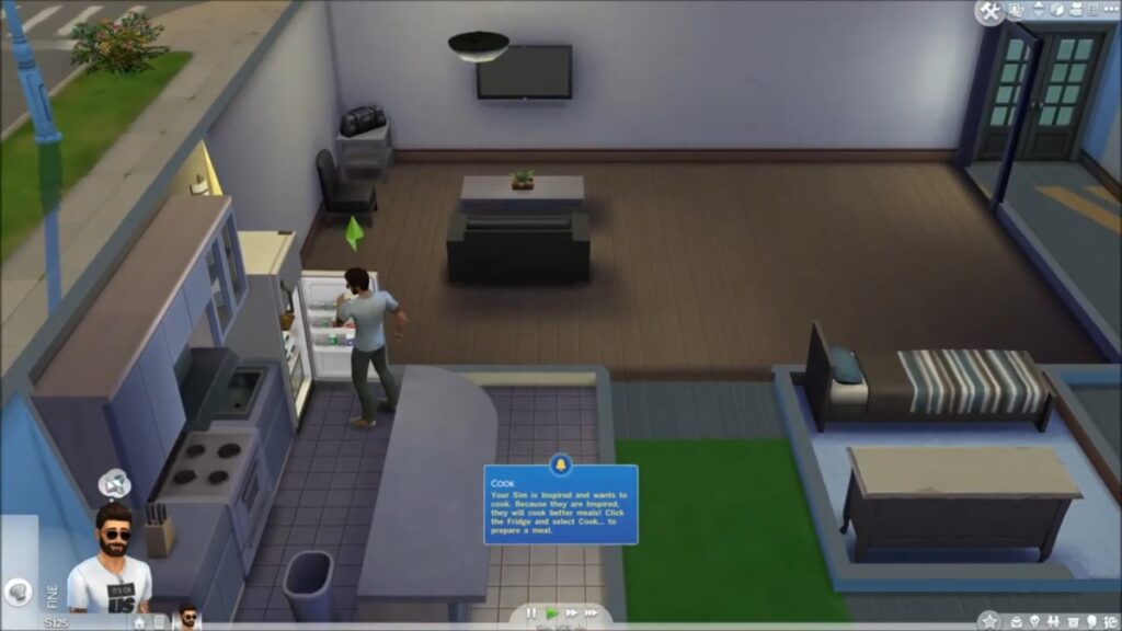 The Sims 4 gameplay on a PC with 8GB RAM