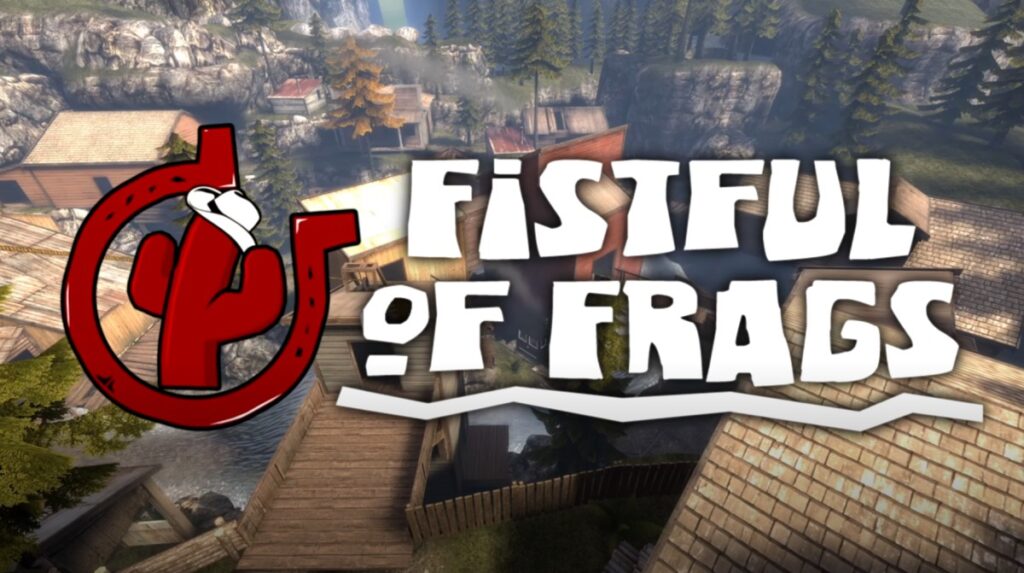 Fistful of Frags first-person gameplay during a Wild West gunfight