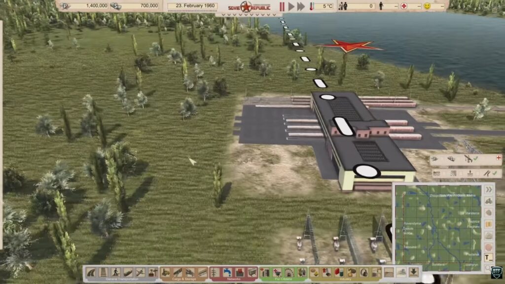 Workers and Resources Soviet Republic city with industry, roads and public infrastructure